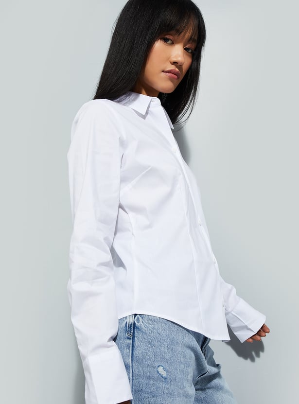 URB_N Women Striped Regular Fit Shirt 3