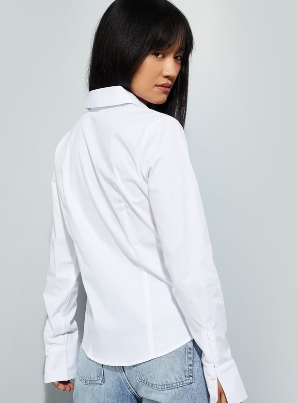 URB_N Women Striped Regular Fit Shirt 5