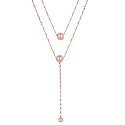 GIVA 925 Silver Rose Gold 18k Gold Plated Necklace | Gifts for Women & Girls