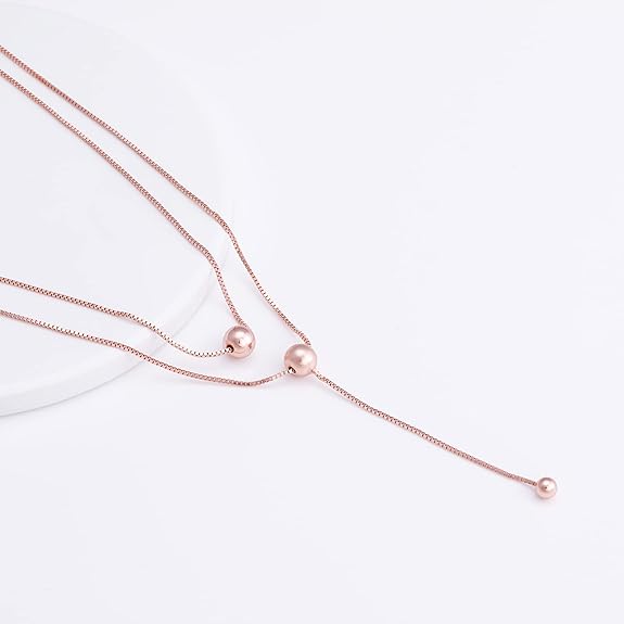 GIVA 925 Silver Rose Gold 18k Gold Plated Necklace | Gifts for Women & Girls 4