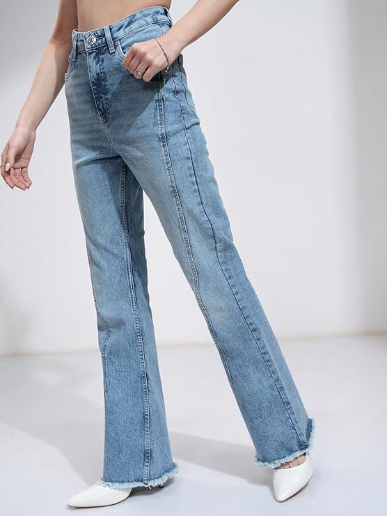 Tokyo Talkies Women High Waist Bootcut Jeans 5
