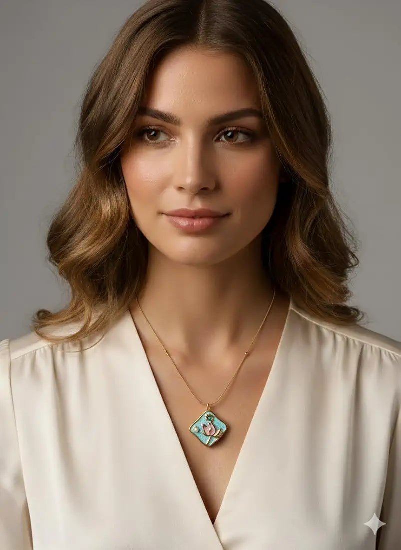 18K Gold Plated Stainless Steel Initial K Pendant Necklace for Women, Anti-Tarnish, Lightweight, and Skin Friendly Jewellry 3
