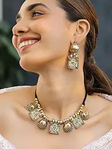 Rubans Necklace Set Oxidised Trendy Jewellery for Women 2