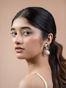 Venyora White Marble Stone Earrings 2