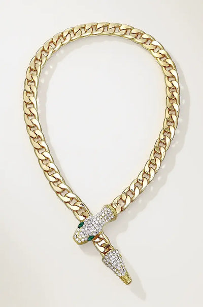 The Emerald Mystique Gaze Snake Choker