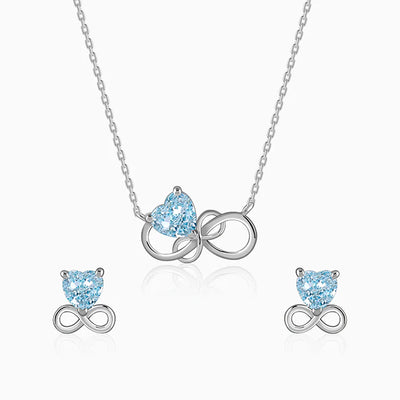 Silver Unending Love Set