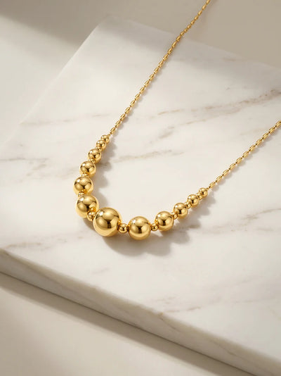 Bubble Rush Gold Plated Necklace