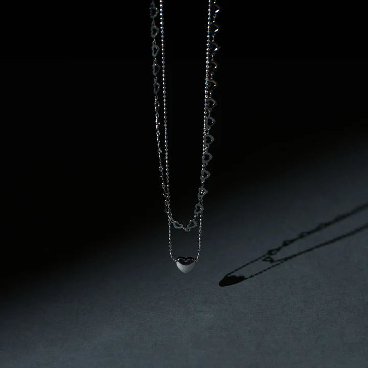 Falling In Love Silver Necklace 4