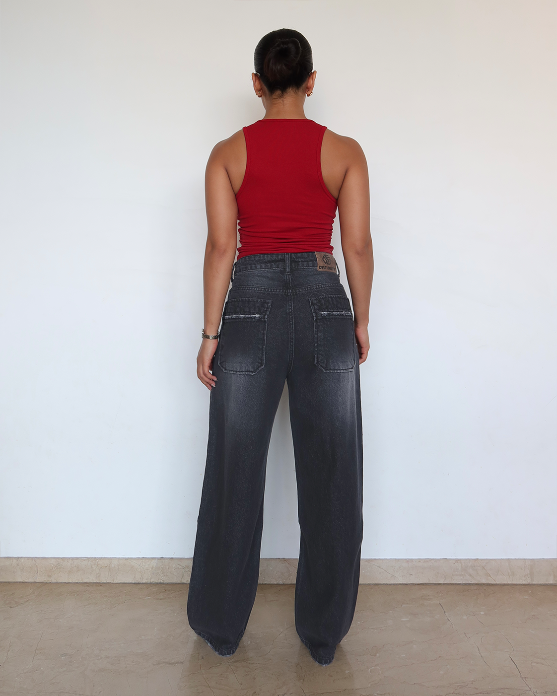 Black Manner Edge Baggy Jeans 2