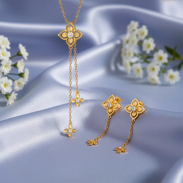 Golden Artsy Floral Set 1