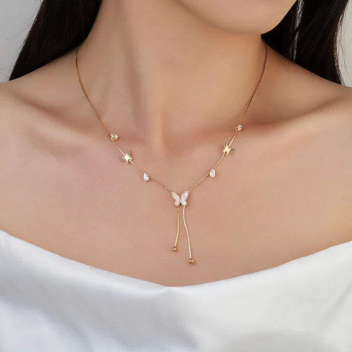Radiant Butterfly Tassel Necklace 5