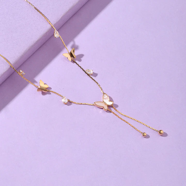 Radiant Butterfly Tassel Necklace 3