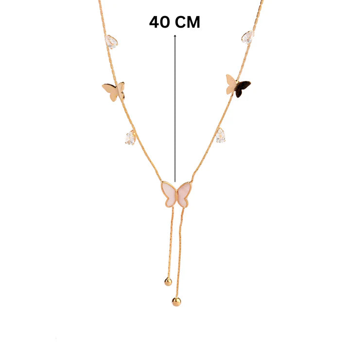 Radiant Butterfly Tassel Necklace 4