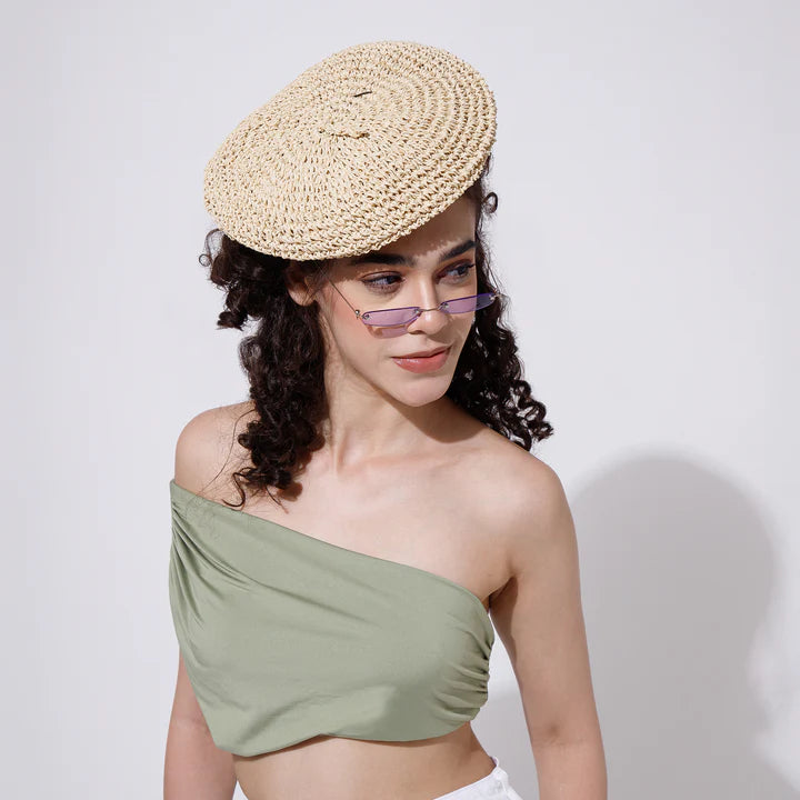 Brise Marine Beret Hat and Micro Sunglasses Set