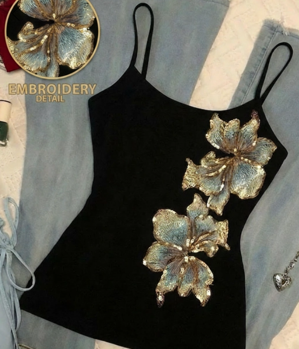 Embroidered Cami Top 1