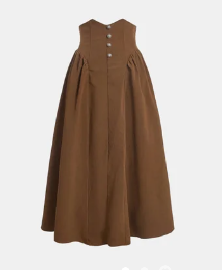 Button A-Line Skirt 1