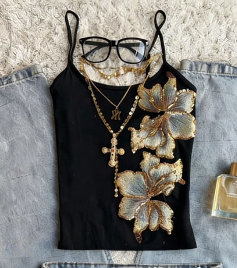 Embroidered Cami Top 2