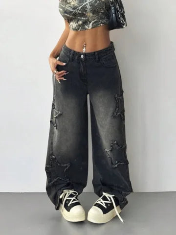 Raw Hem Straight Leg Jeans 1