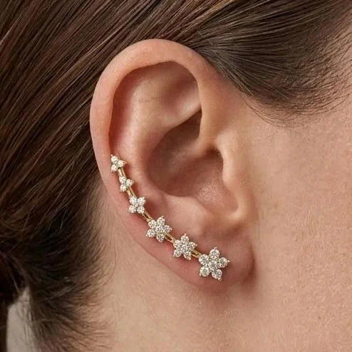 Zeni Floral Climber Earcuff 1